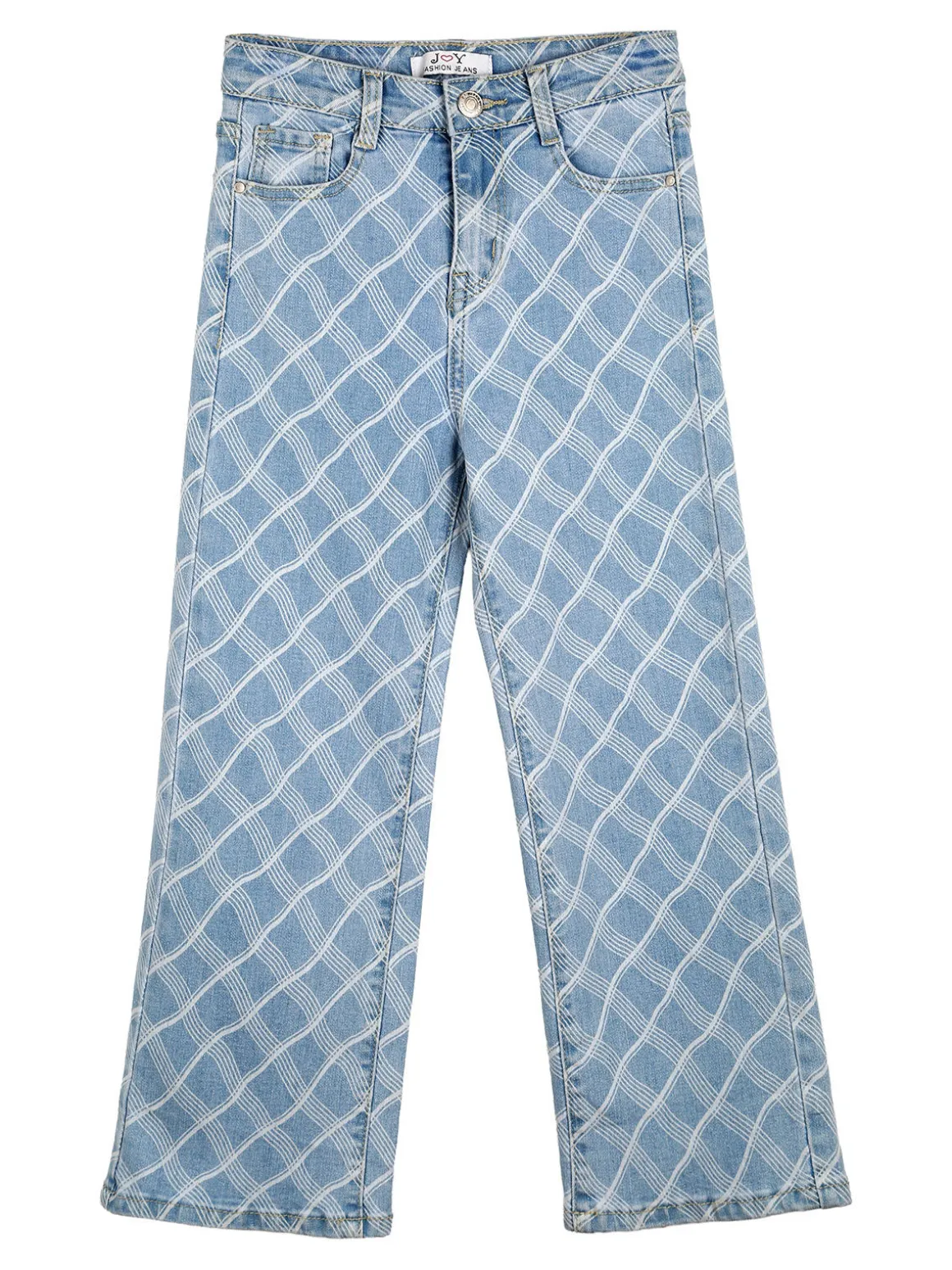 J Y Jeans da bambina geometrici a gamba dritta - jeans