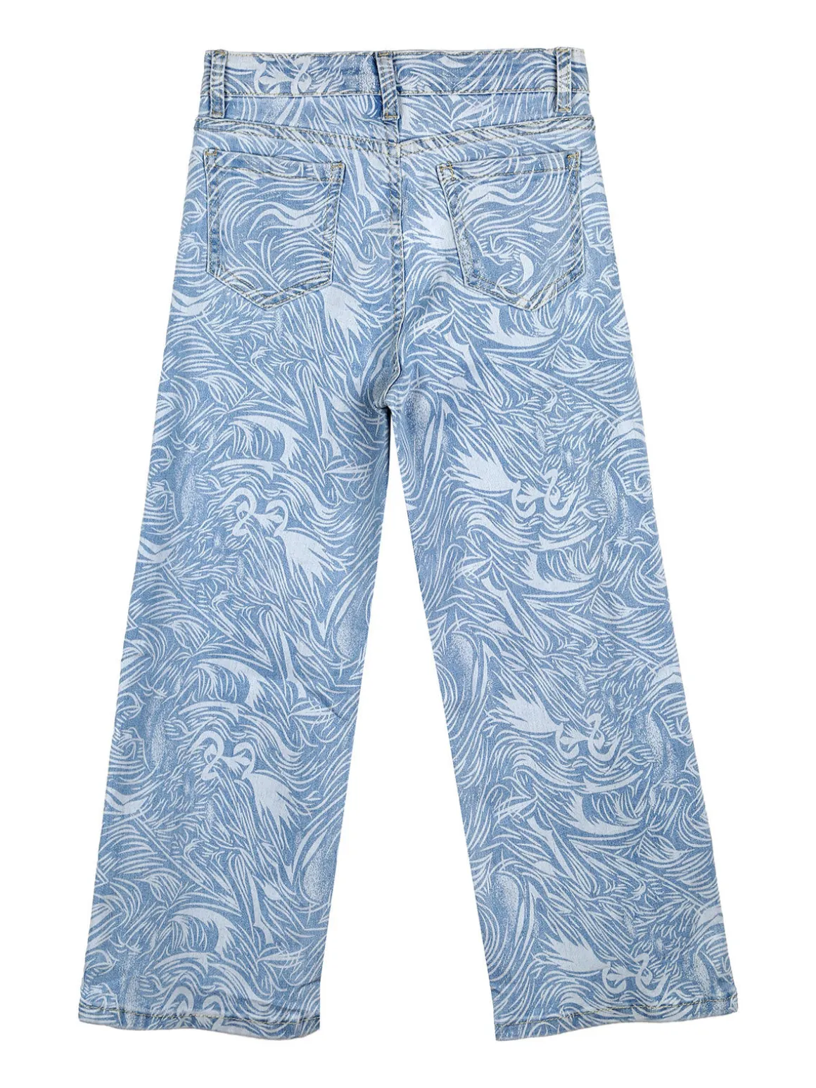 J Y Jeans da ragazza a gamba dritta con stampe - jeans