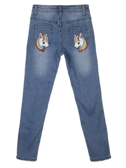 J Y Jeans elasticizzati con disegni