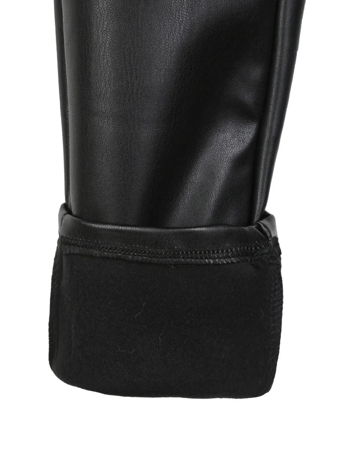 J Y Pantaloni da bambina in ecopelle con cintura