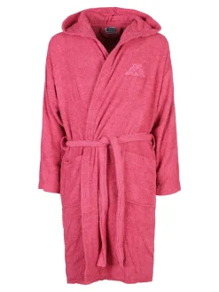 Kappa Accappatoio unisex in spugna con cappuccio - fucsia