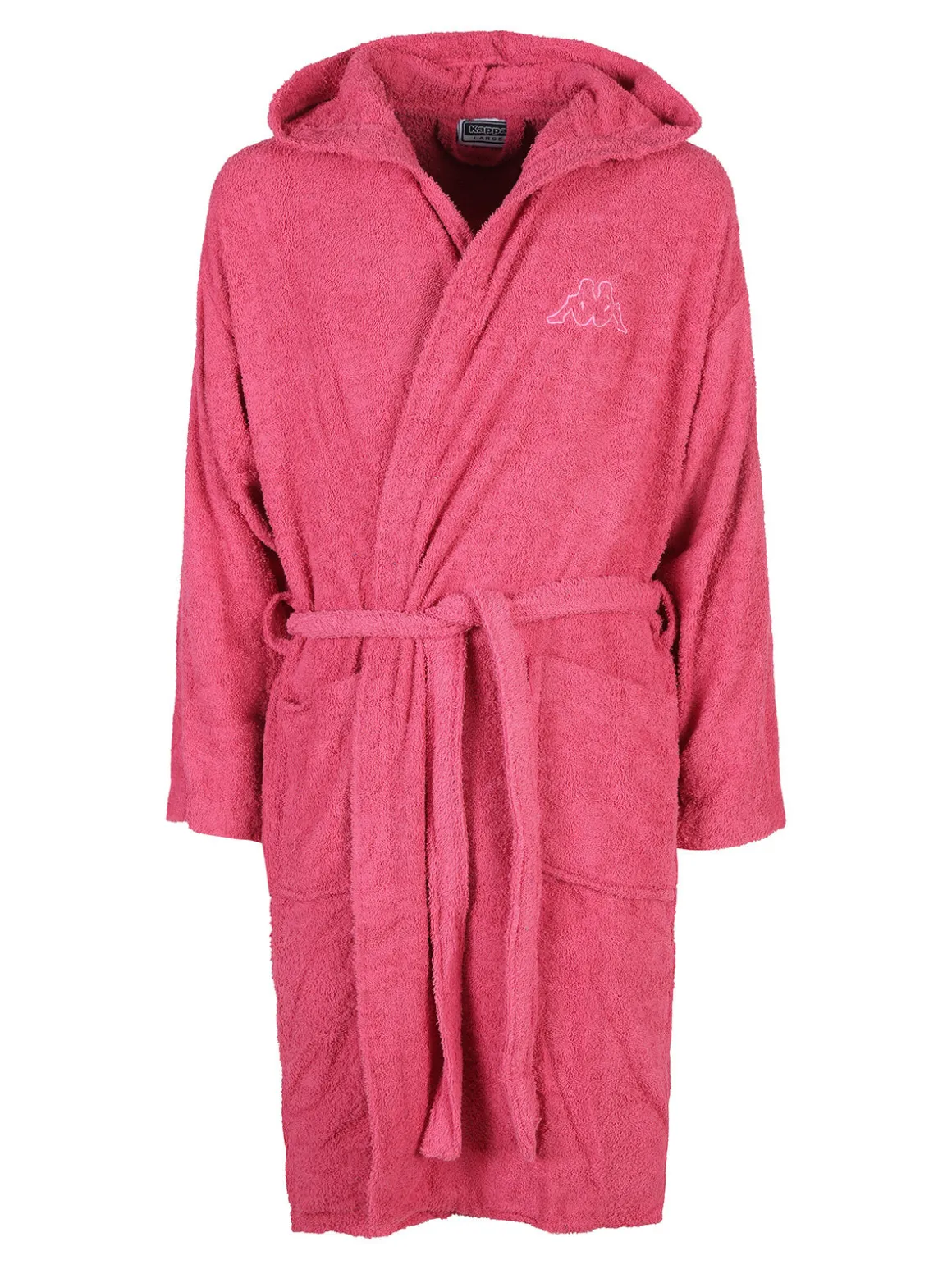 Kappa Accappatoio unisex in spugna con cappuccio - fucsia
