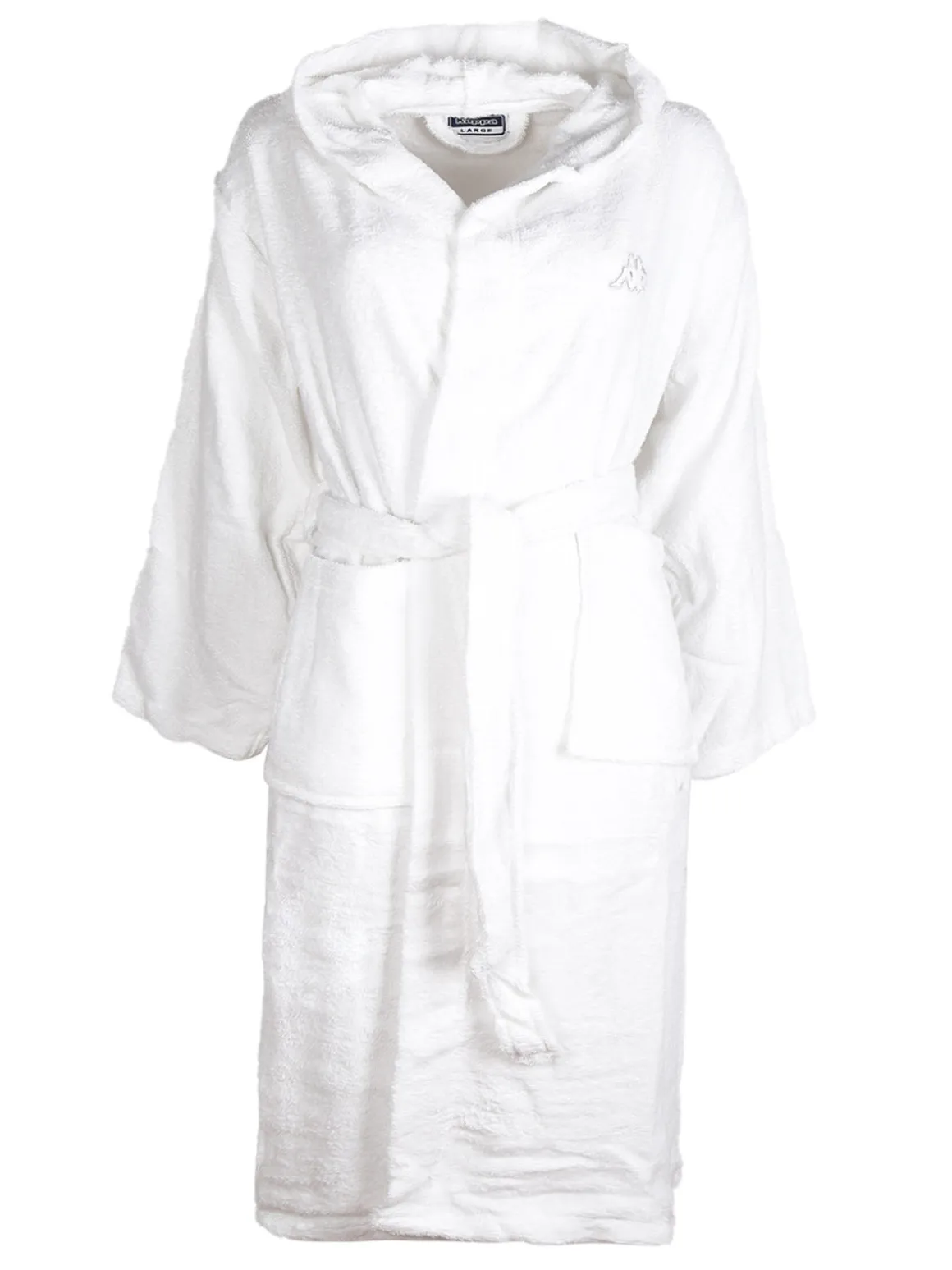 Kappa Accappatoio unisex in spugna di cotone con cappuccio