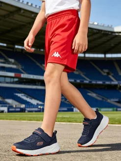 Kappa Bermuda sportivi da ragazzo logo - rosso