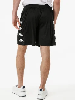 Kappa Bermuda sportivi da uomo con logo - nero