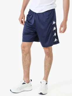 Kappa Bermuda sportivi da uomo con logo - blu scuro