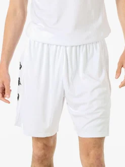Kappa Bermuda sportivi da uomo con logo - bianco