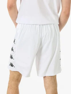 Kappa Bermuda sportivi da uomo con logo - bianco