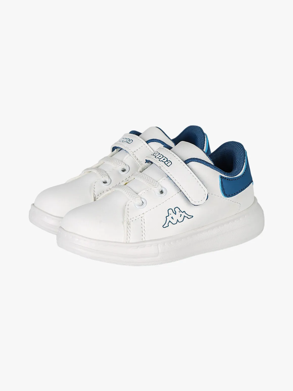 Kappa BLOOP Sneakers da bambino in ecopelle con cinturino a strappo - bianco