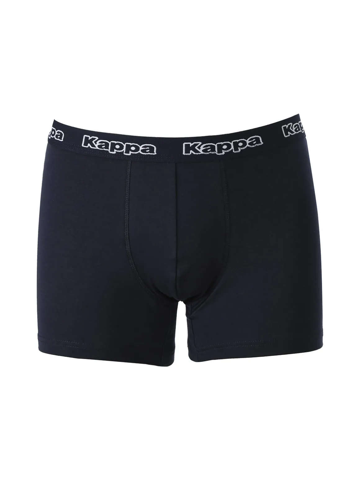 Kappa Boxer da uomo in cotone con scritta - blu scuro