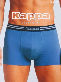 Kappa Boxer da uomo in cotone elasticizzato - blu