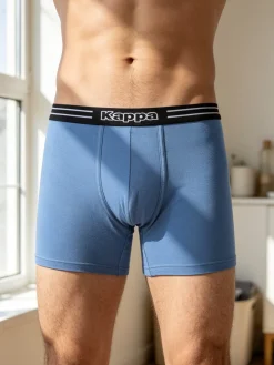 Kappa Boxer da uomo in cotone elasticizzato - blu