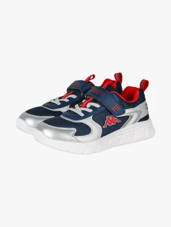 Kappa BREEZE Sneakers da bambino sportive in mesh con cinturino a strappo - blu scuro