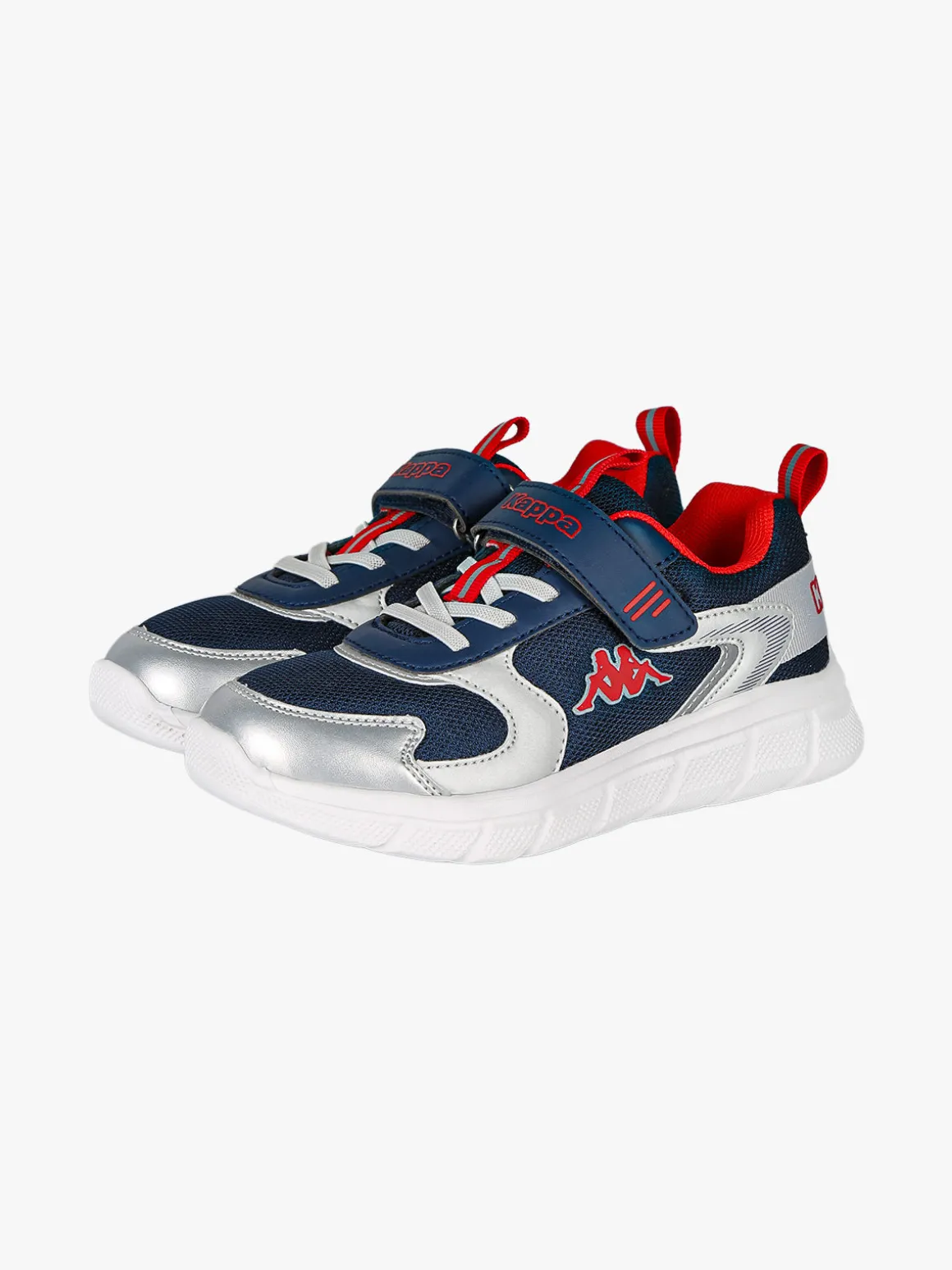 Kappa BREEZE Sneakers da bambino sportive in mesh con cinturino a strappo - blu scuro