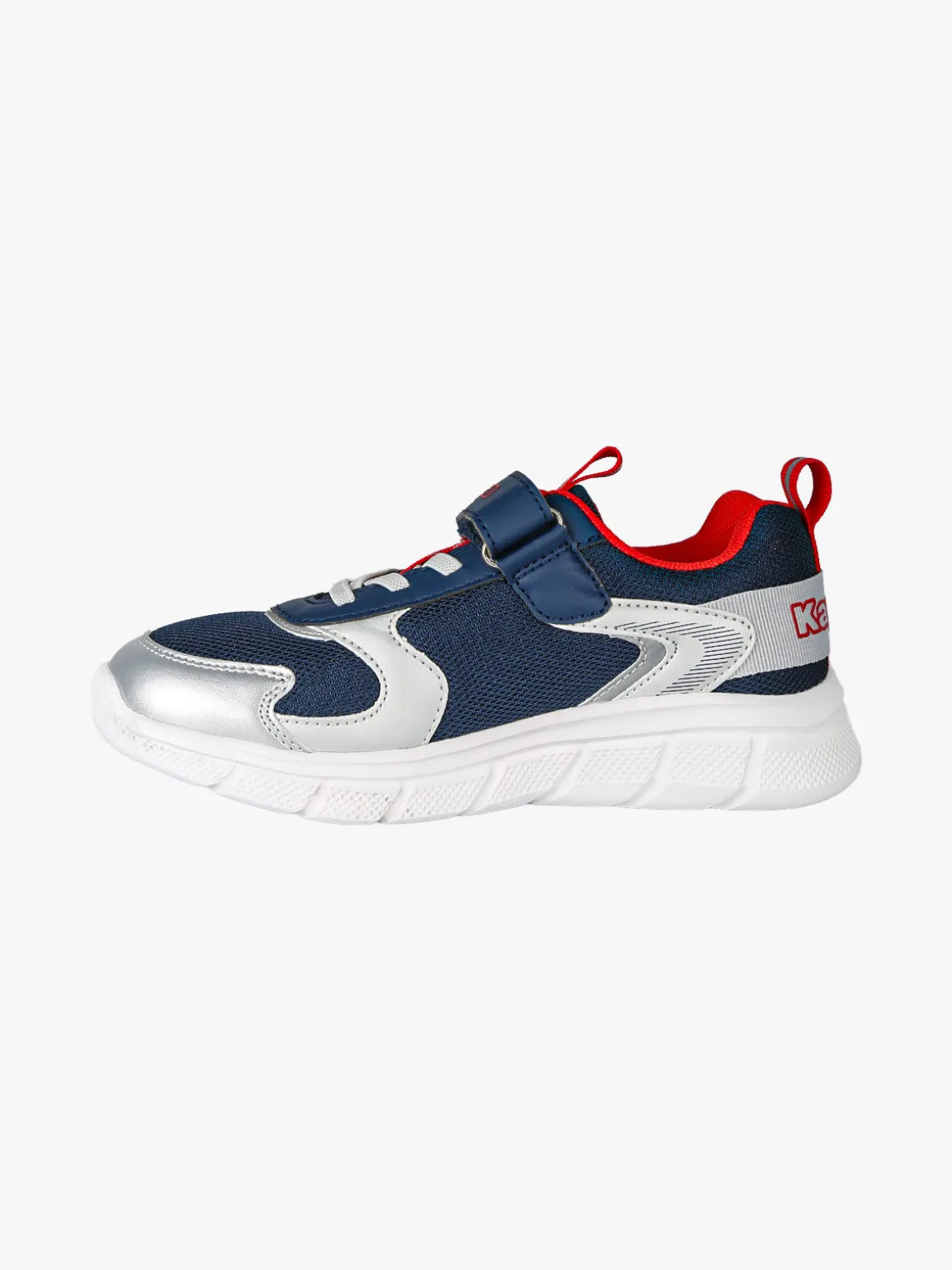 Kappa BREEZE Sneakers da bambino sportive in mesh con cinturino a strappo - blu scuro