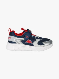 Kappa BREEZE Sneakers da bambino sportive in mesh con cinturino a strappo - blu scuro