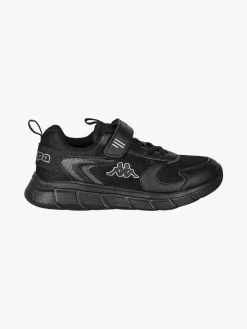 Kappa BREEZE Sneakers da bambino sportive in mesh con cinturino a strappo - nero