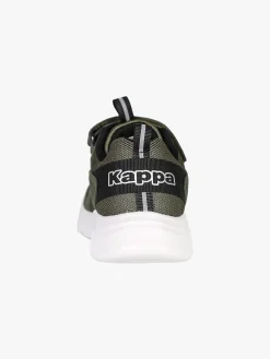Kappa BREEZE Sneakers da ragazzo sportive in mesh con cinturino a strappo - militare