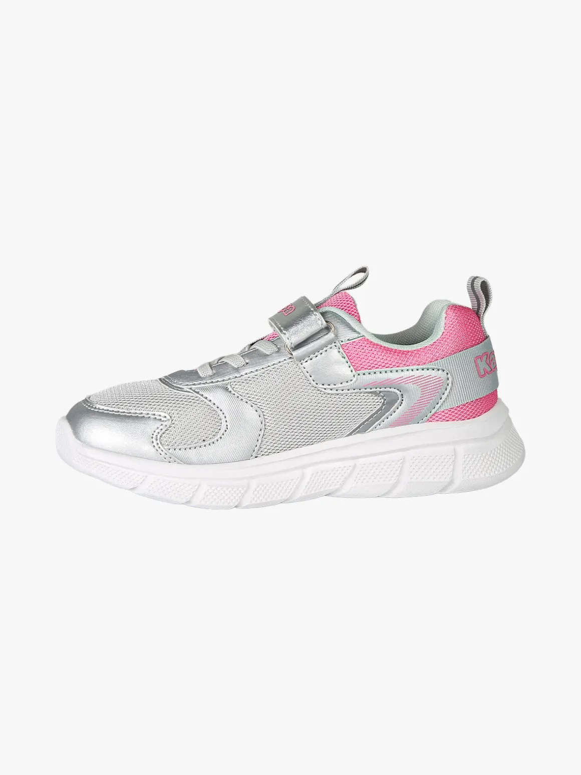 Kappa BREEZE Sneakers sportive da bambina con cinturino a strappo - argento