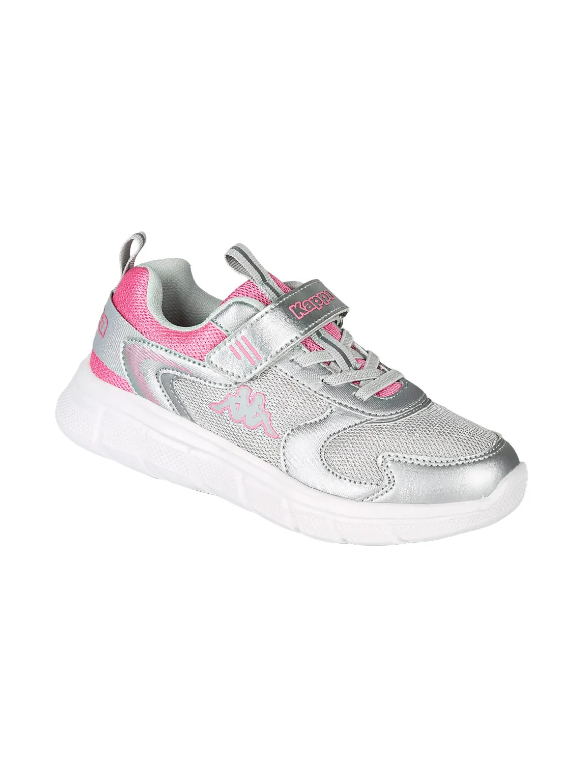 Kappa BREEZE Sneakers sportive da bambina con cinturino a strappo - argento