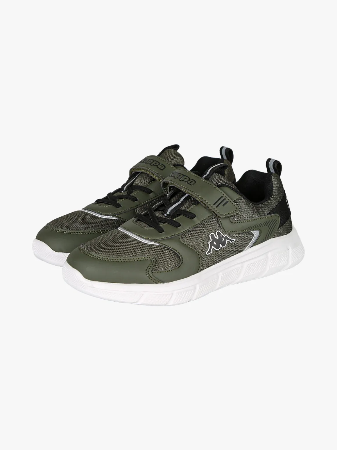 Kappa BREEZE Sneakers sportive da ragazzo con cinturino a strappo - militare