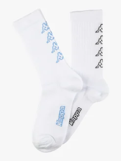 Kappa Calze corte in cotone uomo con logo. Confezione da 2 paia