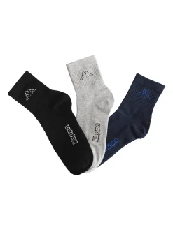 Kappa Calze in cotone uomo con logo. Confezione da 2 paia