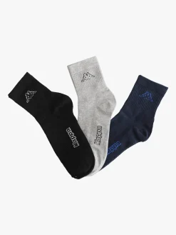 Kappa Calze in cotone uomo con logo. Confezione da 2 paia