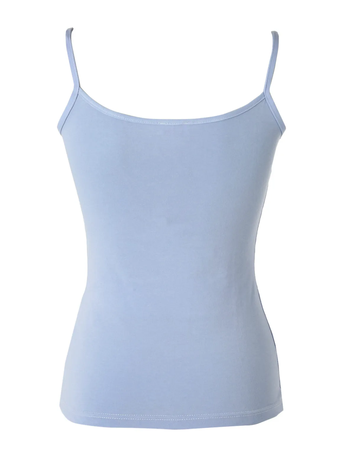 Kappa Canotta donna in cotone bielastico a spalla stretta - azzurro