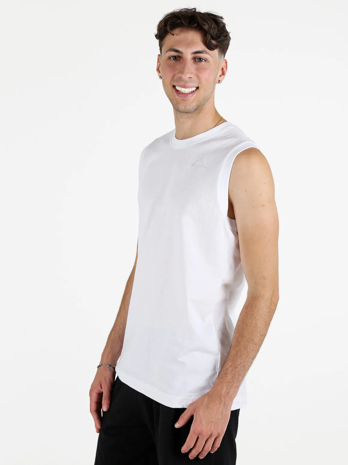Kappa Canotta uomo in cotone con logo