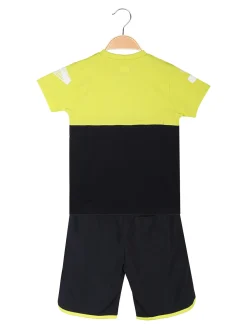 Kappa Completo corto da bambino in cotone con t-shirt e bermuda