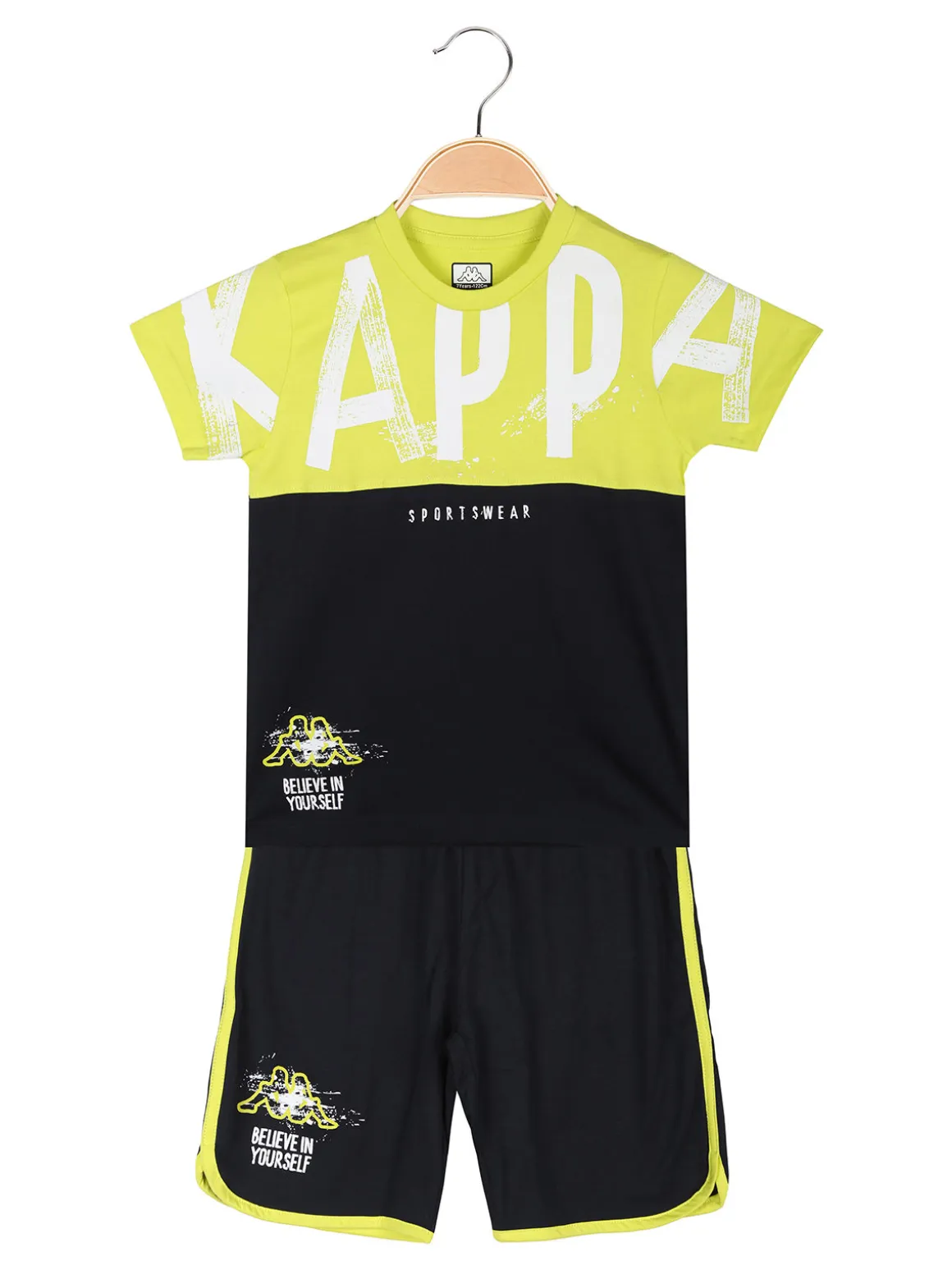 Kappa Completo corto da bambino in cotone con t-shirt e bermuda
