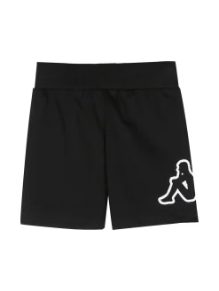 Kappa Completo corto da bambina in cotone con t-shirt e shorts - bianco