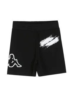Kappa Completo corto da bambina in cotone con t-shirt e shorts - fucsia
