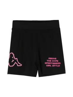Kappa Completo corto da bambina in cotone con t-shirt e shorts - rosa