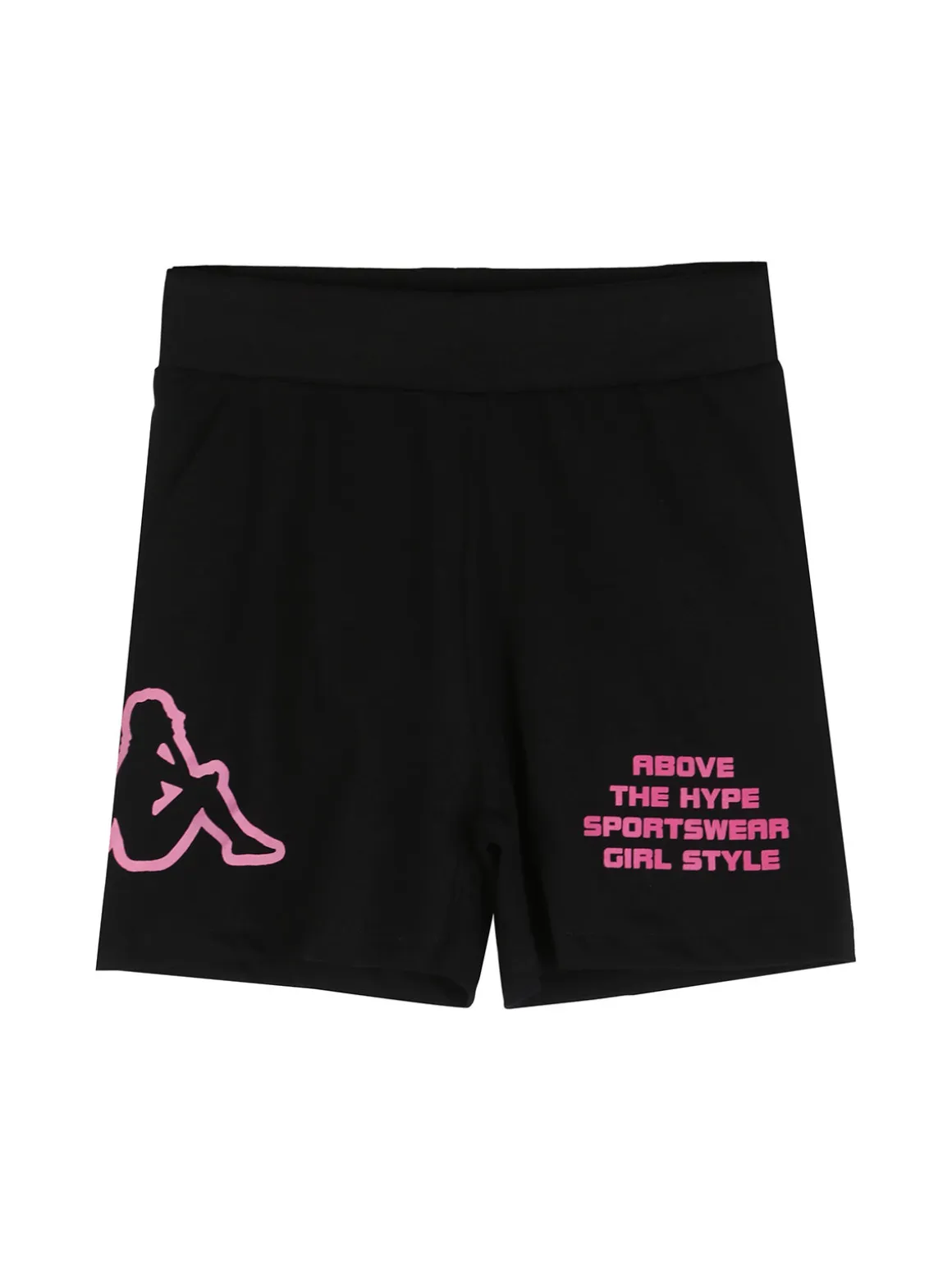 Kappa Completo corto da bambina in cotone con t-shirt e shorts - rosa