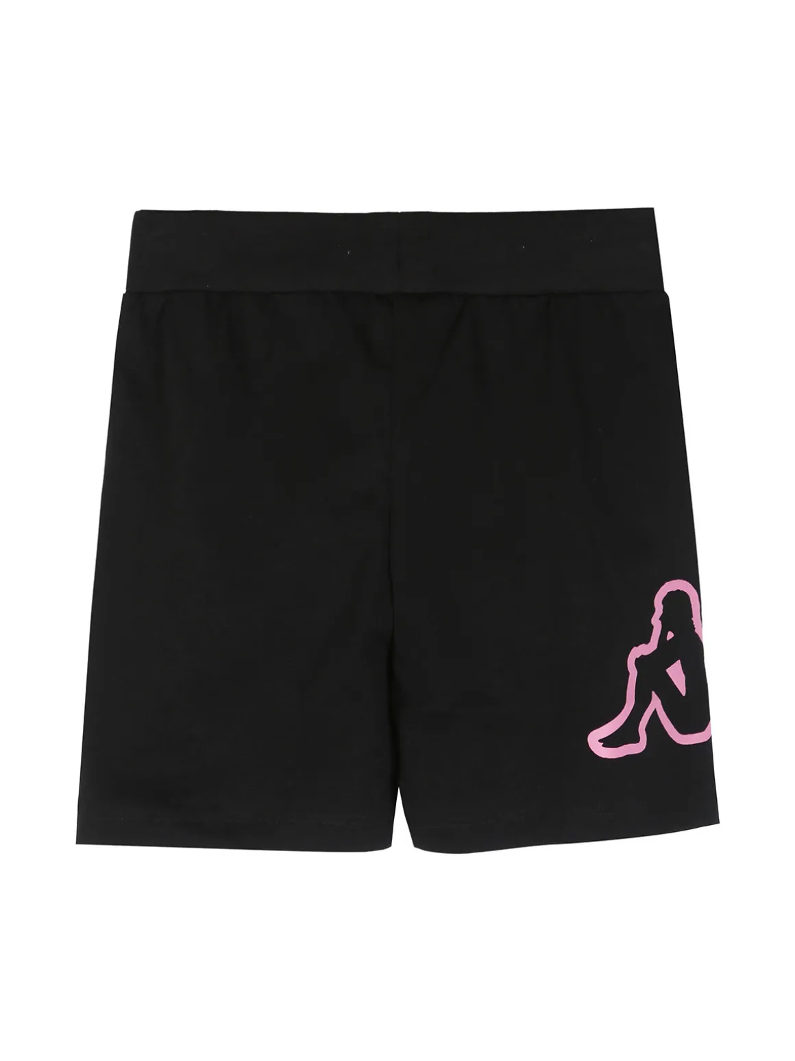 Kappa Completo corto da bambina in cotone con t-shirt e shorts - rosa