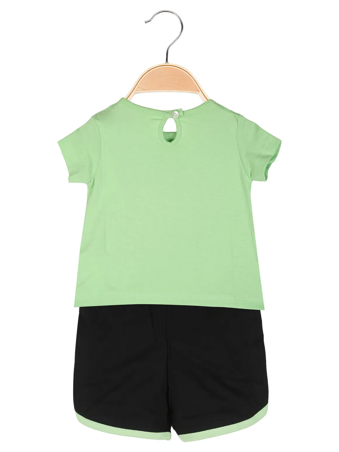 Kappa Completo corto da neonata 2 pezzi con t-shirt e shorts - turchese