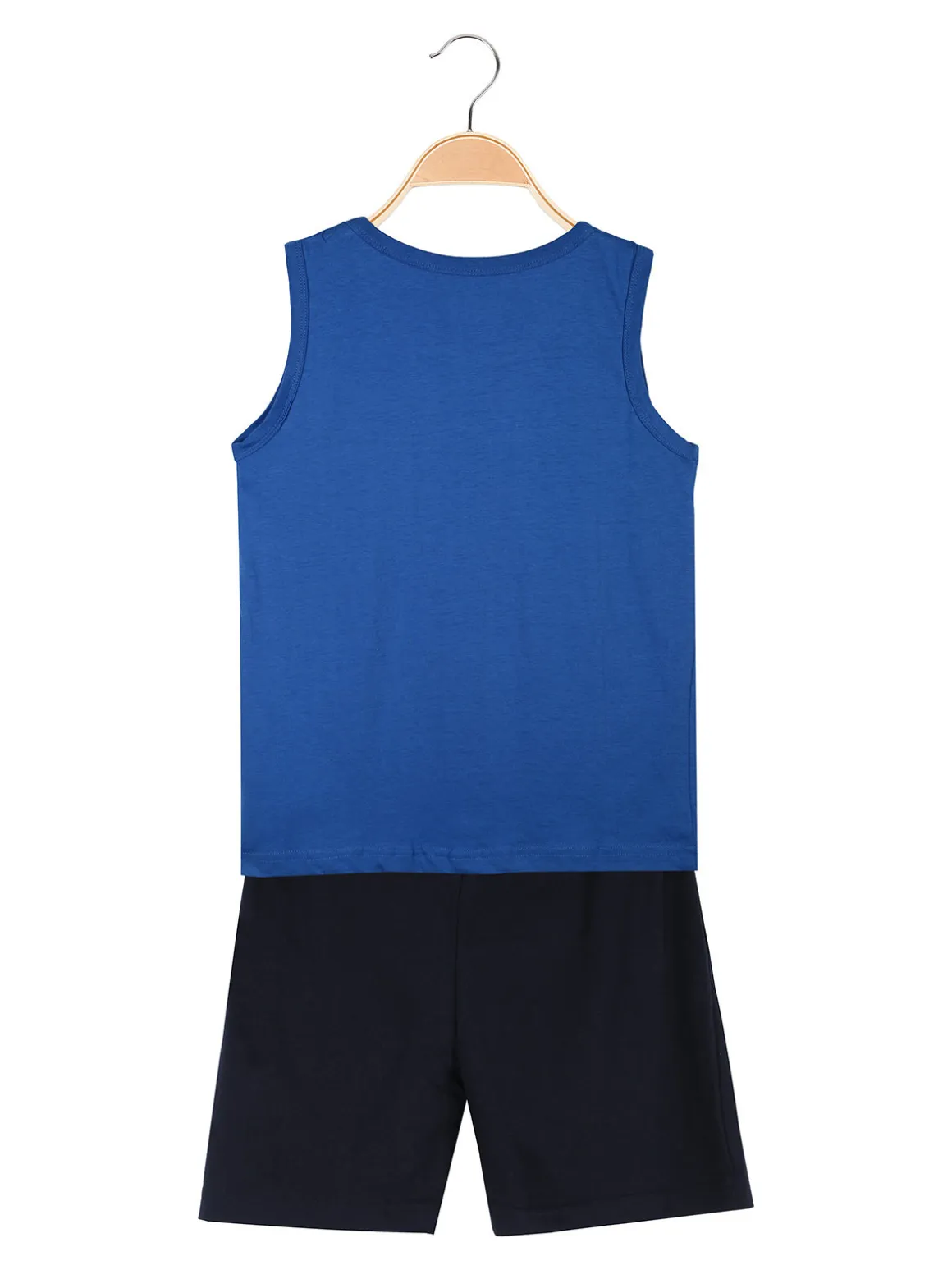 Kappa Completo corto da ragazzo in cotone con canotta e bermuda - blu