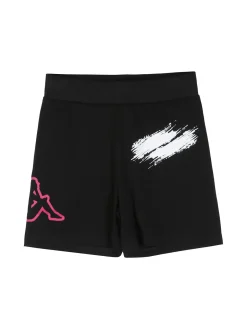 Kappa Completo corto da ragazza in cotone con t-shirt e shorts - turchese