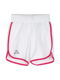 Kappa Completo corto da ragazza in cotone con t-shirt cropped e shorts - fucsia