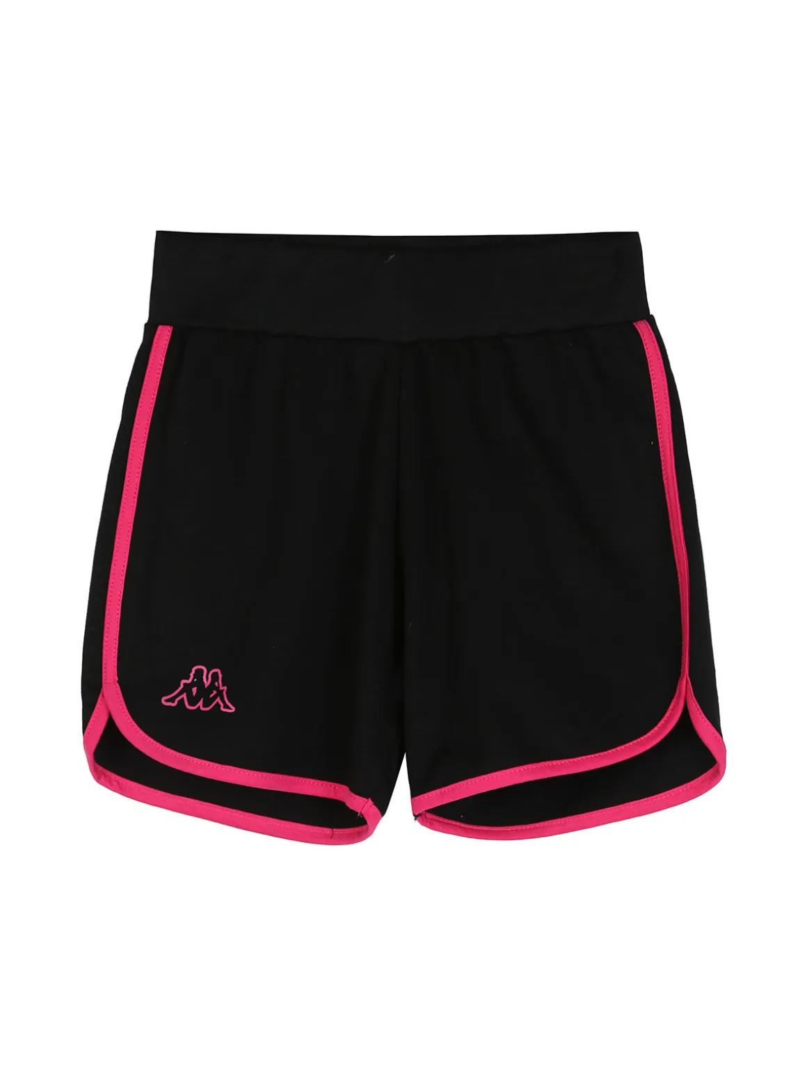 Kappa Completo corto da ragazza in cotone con t-shirt cropped e shorts - bianco