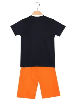 Kappa Completo corto 2 pezzi da bambino con t-shirt mimetica e bermuda - militare