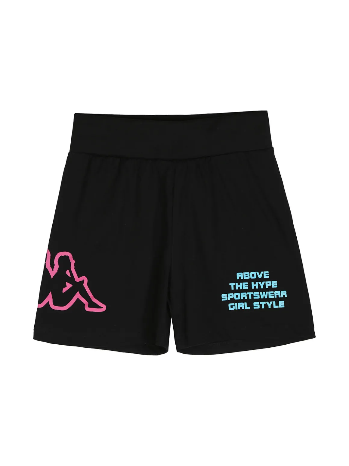 Kappa Completo corto 2 pezzi da ragazza in cotone con t-shirt e shorts - turchese