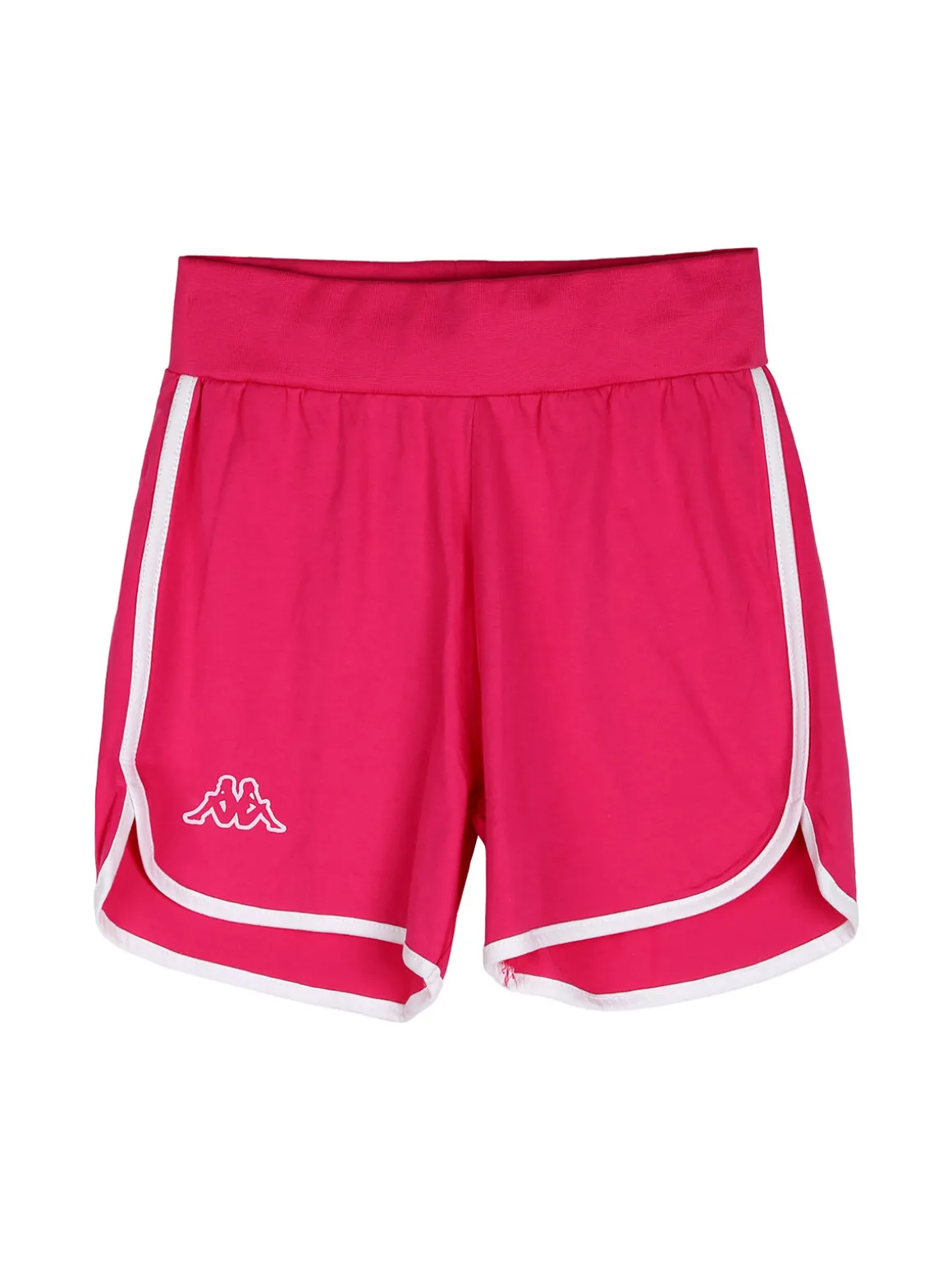 Kappa Completo corto 2 pezzi da ragazza con t-shirt e shorts - bianco
