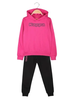 Kappa Completo da bambina 2 pezzi con cappuccio - fucsia