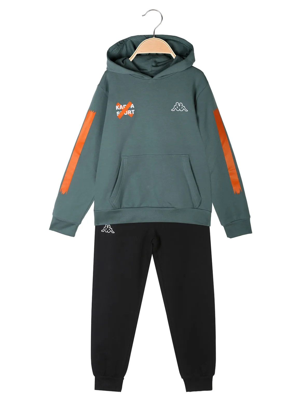 Kappa Completo da bambino 2 pezzi con cappuccio - acqua marina