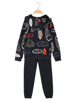 Kappa Completo da bambino 2 pezzi con cappuccio e zip - blu scuro