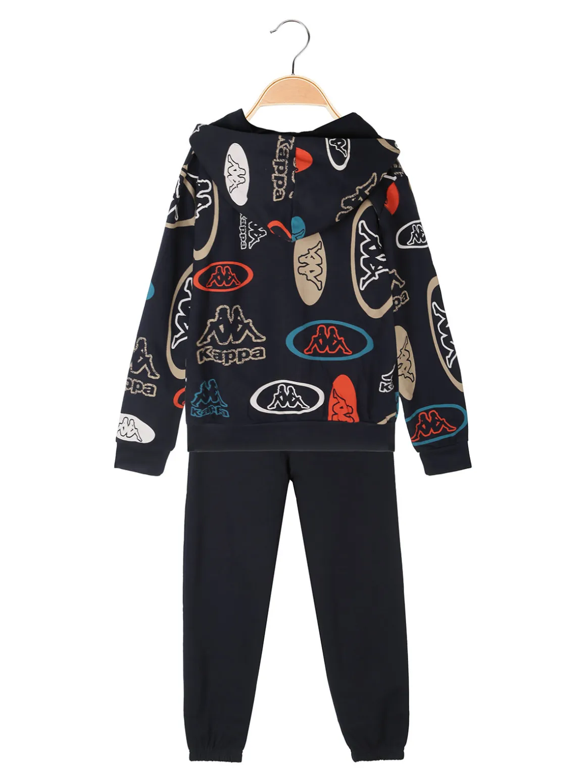 Kappa Completo da bambino 2 pezzi con cappuccio e zip - blu scuro