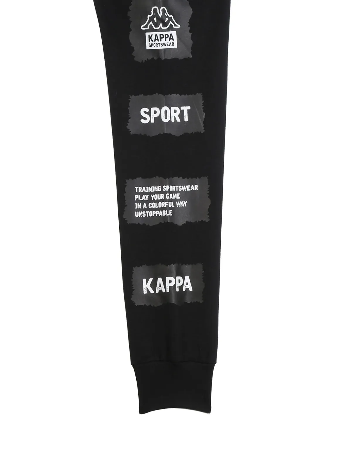 Kappa Completo da ragazzo 2 pezzi con cappuccio e zip - nero